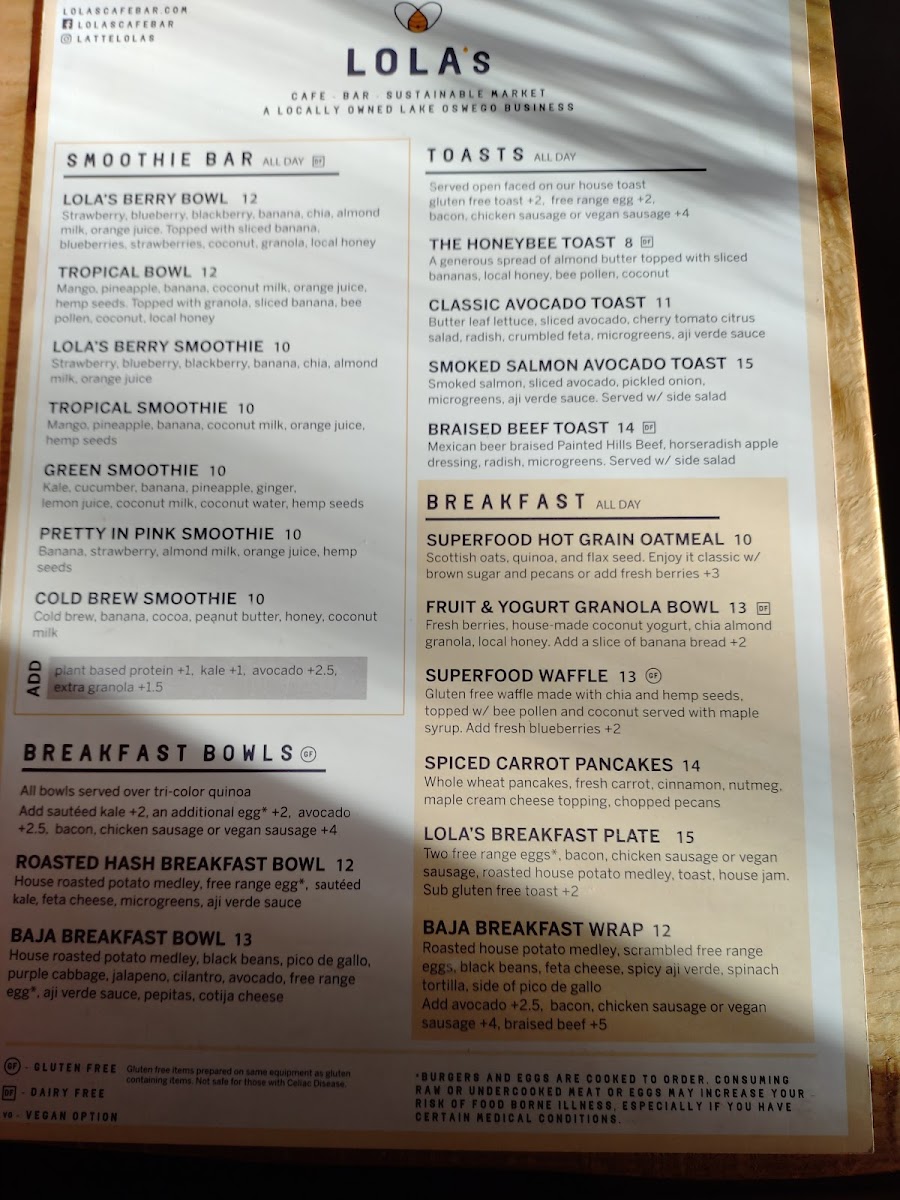 Menu Lola's Cafe Bar-10