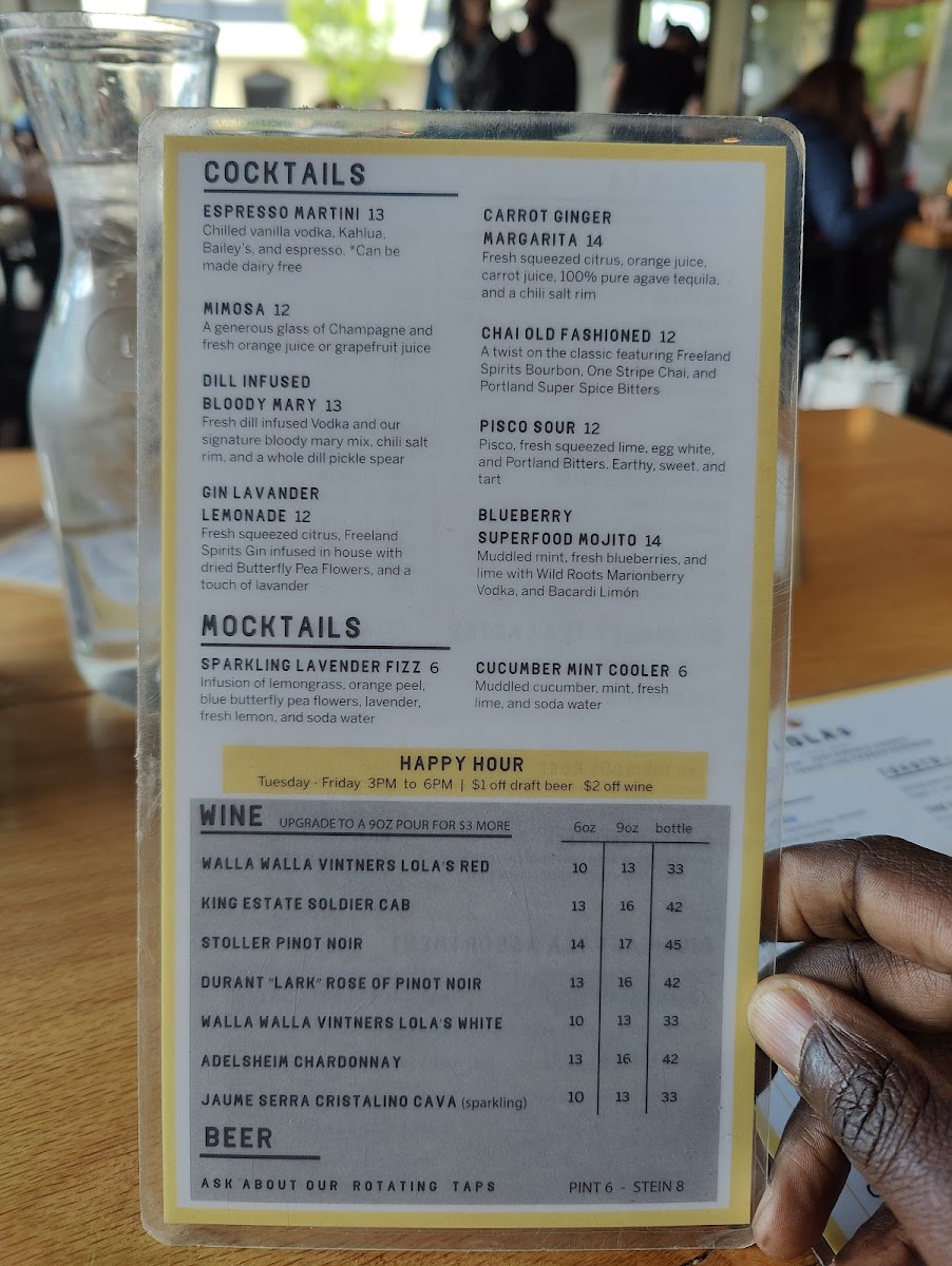 Menu Lola's Cafe Bar-8